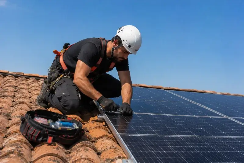 Maintenance et monitoring de panneaux solaires à Montcet